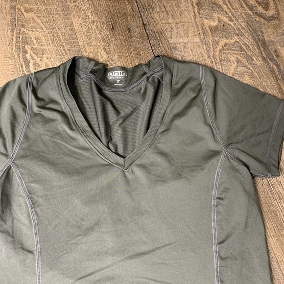 OGIO Womens Endurance Tee Shirt Size Small  Gray Short Sleeves Athletic Pullover - Picture 2 of 6